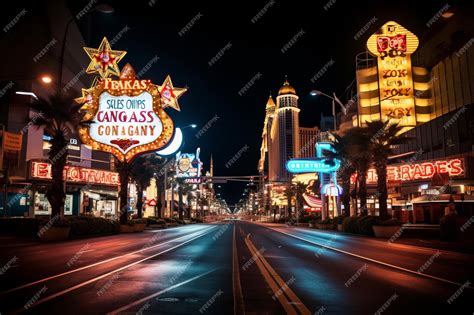 Unforgettable nights captivating casino signs illuminate serene las ...