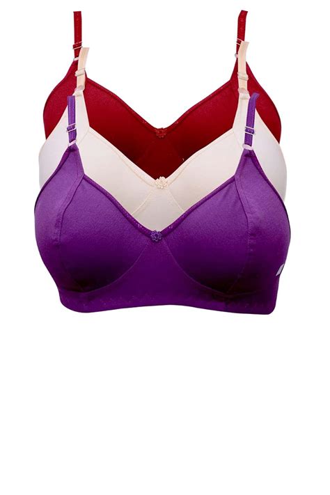 Buy L Fashion Bras for Women's Cotton Non Padded Non-Wired Regular Bra ...