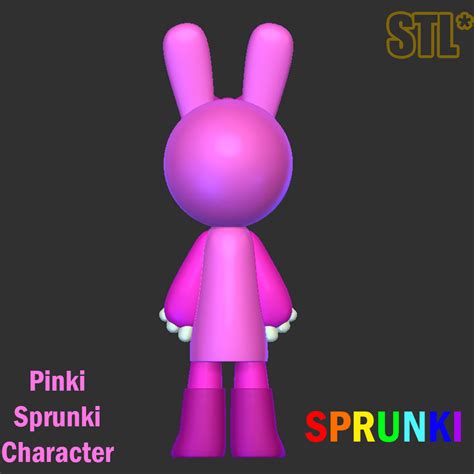 📁 Pinki STL file Sprunki Incredibox STL 3D Character Fanart・ STL File ...