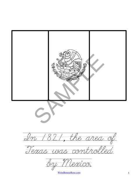 Mexican Flag Coloring Page Full Page