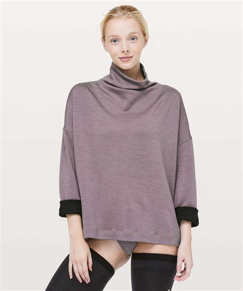 Lululemon Principal Dancer Funnel Neck Sweater - Lunar Rock - lulu fanatics