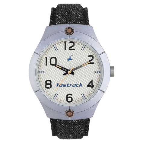 Buy Online Fastrack Denim Quartz Analog Grey Dial Denim Strap Watch for ...