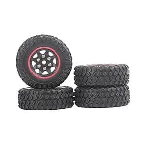 LOOM TREE® Rc Car Rubber Tyre Tire for Scx24 Ykc01Cm Jimny 1/16 Rc Car ...