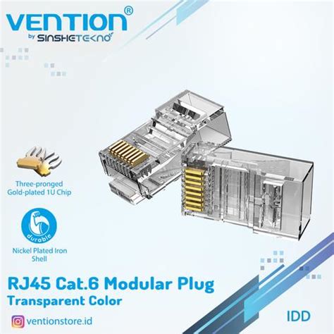 Jual VENTION - Kepala Kabel LAN RJ45 Cat6 Cat6A UTP FTP Modular Plug ...