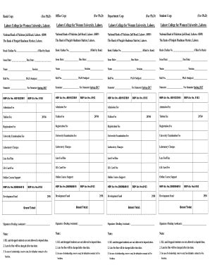 Lcwu Fee Portal - Fill Online, Printable, Fillable, Blank | pdfFiller