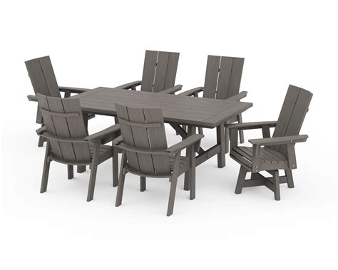 Polywood Modern Adirondack PWS567-1-NDW Modern Curveback Adirondack 7 ...