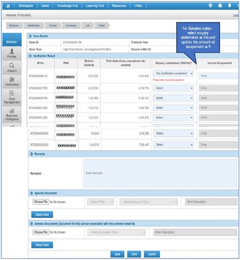 Functionality for Verification of High Risk Refund Cases for ...
