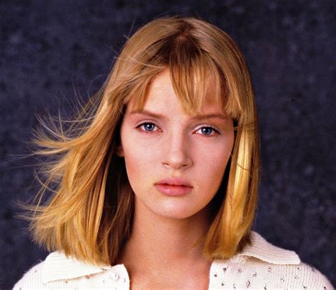 Uma Thurman - Modeling shot, circa 1986. | Uma thurman, Uma thurman ...