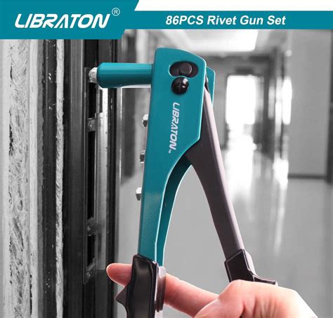 LIBRATON Heavy Duty Rivet Gun Kit with Metal Rivets and Drill India | Ubuy