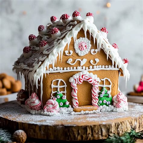 Complete Homemade Gingerbread House Recipe with Templates - My Homemade ...