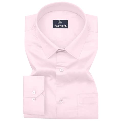 PLUS SIZE FORMAL SHIRTS IN COTTON FOR MEN (Single Pocket)- PINK