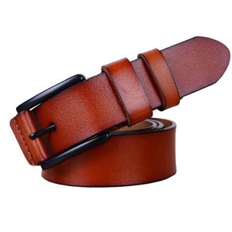 2019 Hot Mens Designer Belts for Men Brand Leather Belt Cowskin Pin ...