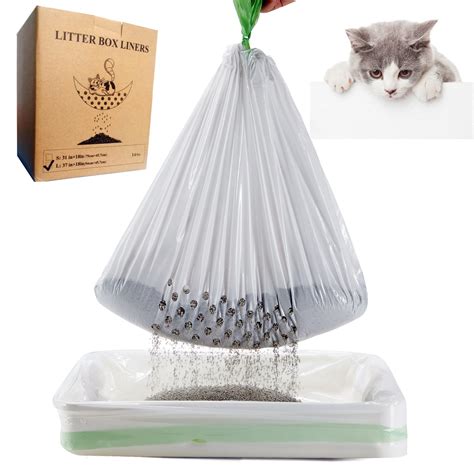 Gefryco Cats Sifting Litter Box Liners Thick 2mil, Jumbo Disposable ...