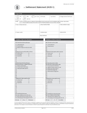 Iowa HUD-1 Closing Statement - Fill and Sign Printable Template Online