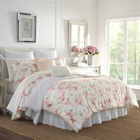 Laura Ashley Home - Queen Comforter Set, Luxury Bedding with Matching Shams, Stylish Home Decor ...
