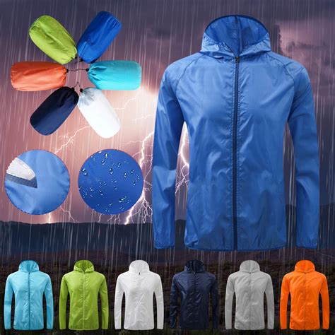 Blukids Men and Women's Packable Rain Jacket Lightweight Waterproof ...