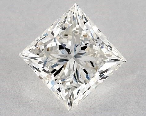GIA 1.05 Carat I-SI1 Very Good Cut Princess Diamond 0.25ct Channel Set ...