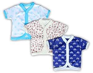 Baby Station Baby Half Sleeve Vest-Jhabla-Set of 3 (6-9 months ...