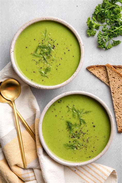 Green Pea Soup (Dairy-Free + 6 Ingredients!) - From My Bowl