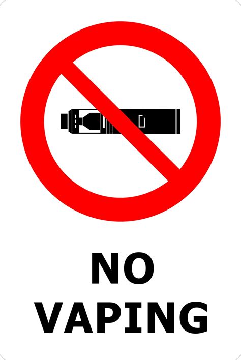 NO VAPING Sign - Safety Genius