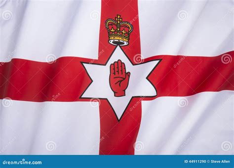 Flag of Northern Ireland - Ulster Banner Stock Photo - Image of emblem ...