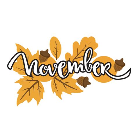 Month November Clipart