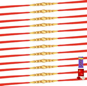 Poorak Designer 23RK_gold-12-ck Assorted Rakhi Set Price in India - Buy ...