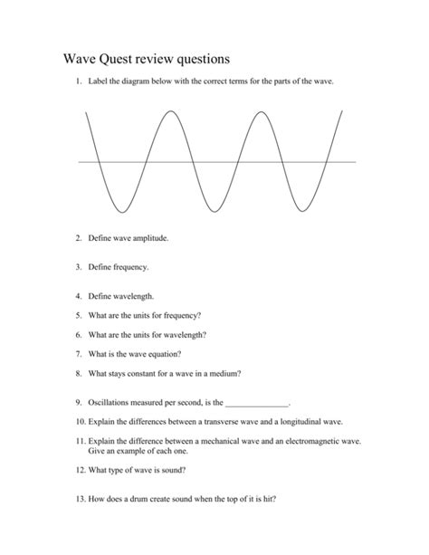 Image result for Wave Lesson Questions