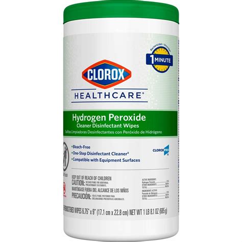Clorox Healthcare Hydrogen Peroxide Cleaner Disinfectant Wipes - 9 ...