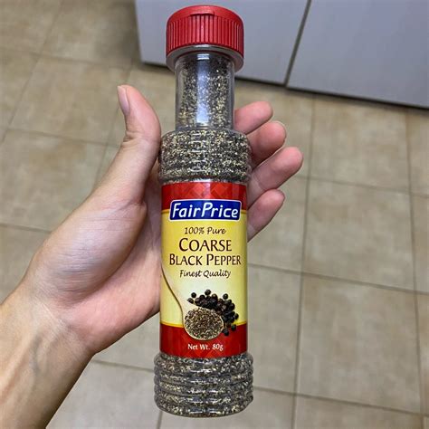 100% Pure Coarse Black Pepper from FairPrice - Vegan Product Reviews ...