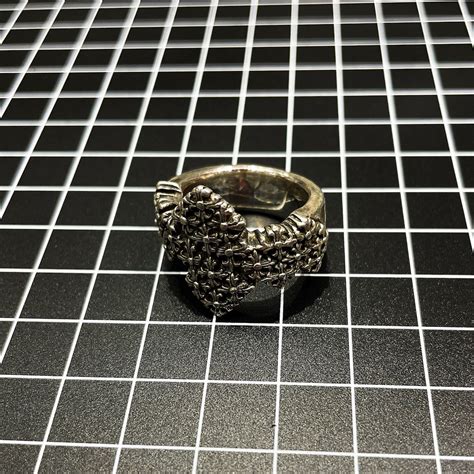 【R-SV20】【撮影備品】シルバー925メニークロスリング | 親不孝
