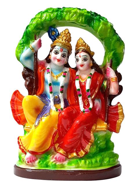 Buy SULFAX Idol Radha Krishna Idol ON JHULA/JHULA Radha Krishna ...