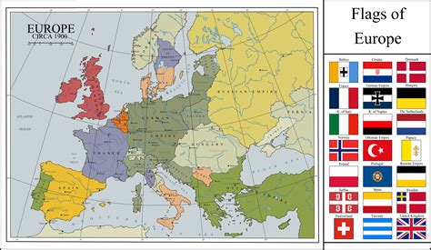 Map Of Countries In Europe In 1900