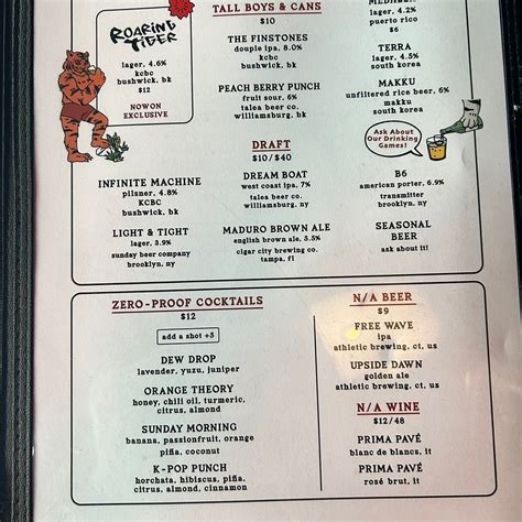 NOWON EAST VILLAGE, New York City - East Village - Menu, Prices ...