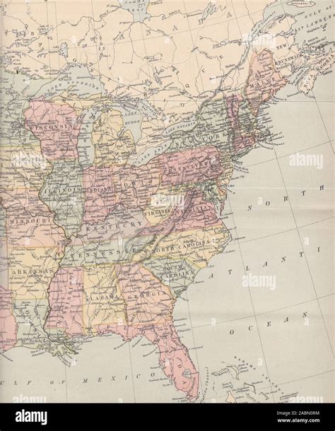 United states map 1800s hi-res stock photography and images - Alamy