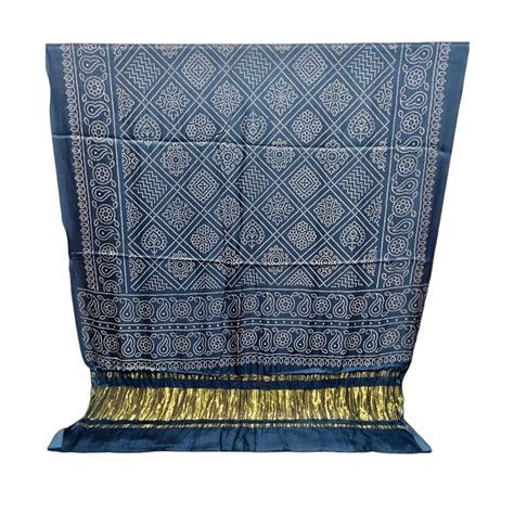 Ekaai Women's Pure Modal silk, Bandhej Bandhani print Dupatta with zari ...