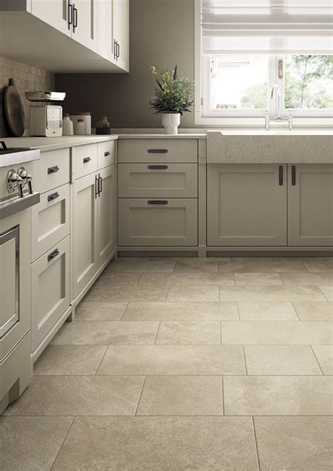 beige grey kitchen floor tiles
