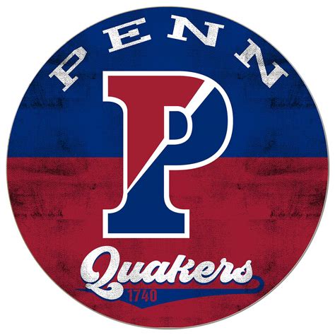 Pennsylvania Quakers 20'' x 20'' Retro Logo Circle Sign