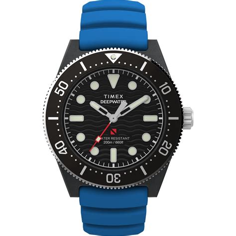 Timex Deepwater Reef 200 XCF 43mm Synthetic Rubber Strap Men's Watch ...