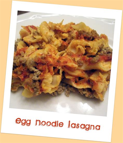Angie's Home Cooking: Egg Noodle Lasagna