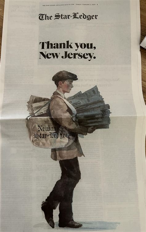Final print edition of the Star Ledger went out today. Pretty sure T ...