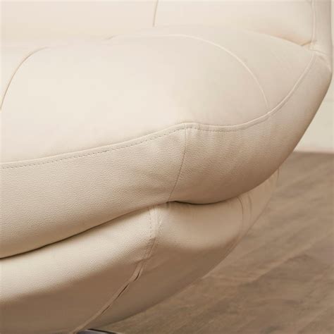 Buy Residence Next Half Leather 1-Seater Armless Sofa - Beige from Home ...