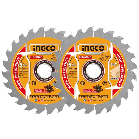 INGCO Saw Blade Set, TCT Saw Blade Suitable for Circular Saw, for Wood ...