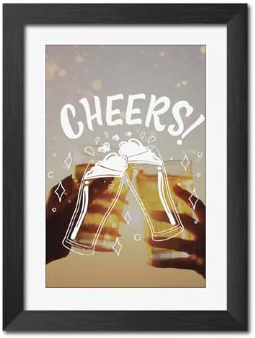 inspire TA Beer Quotes Wall Frames Bar Poster Cheers Friendship Moment ...