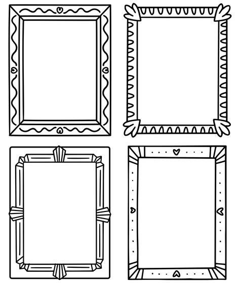 Free picture frames, Picture frame template, Printable frames