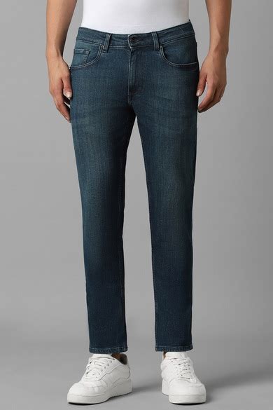 Buy Men Navy Dark Smart Fit Jeans Online - 39668356 | Louis Philippe