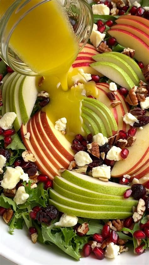 Thanksgiving salad with apples pears — easy thanksgiving side dish ...