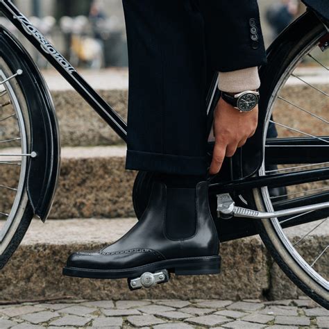 Black Leather Brogue Chelsea Boots | Handcrafted Elegance | Luxe ...