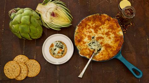 Cast Iron Baked Artichoke Spinach Dip Recipe - The Ranch Table