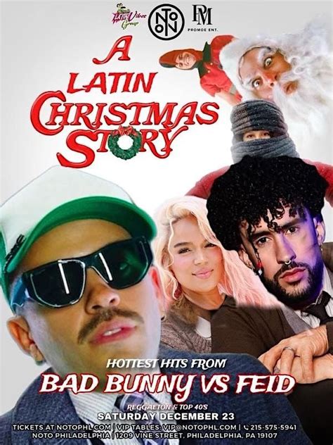 BAD BUNNY VS FEID REGGAETON NIGHT, NOTO Philadelphia, 23 December to 24 ...